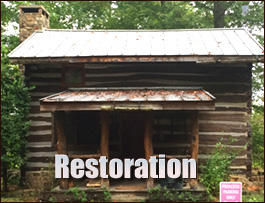 Historic Log Cabin Restoration  Clay County, Georgia